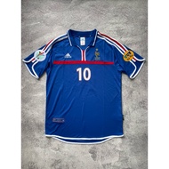 France Euro 2000 Nns Zidane Vintage Block Core Rare National Team Retro Jersey