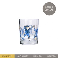 [Island Story] Finland Imported Glass Cartoon Drink Water Cup High Temperature Resistant Female High