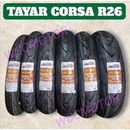 Tayar Corsa R26 Platinum Tyre 70/80-17 , 80/80-17 , 90/80-17 , 100/80-17 , 110/70-17 , 120/70-17