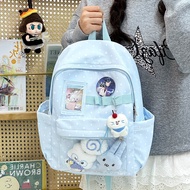 Sweet Polka Dot Ita Backpack Ita Bag DIY Badge Display Transparent Backpack Doll Bag Lightweight Com