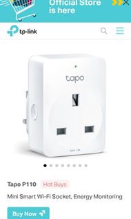 Tapo P110 Mini Smart Wi-Fi Socket, Energy Monitoring