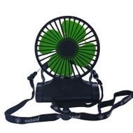 HADATA F98 暴風掛頸迷你風扇 - 黑色 | 防捲入風葉 | 雙向360°旋轉