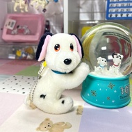 101 Dalmatians Doll Keychain Old Fur Brooch Tokyo Disneyland Work Sign Has Flaws On The Nose Stitche