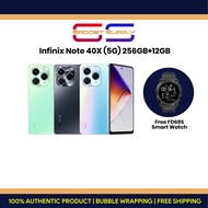 (MY) Infinix Note 40x (5G) 256GB+12GB Smartphones Free Smart Watch - 1 Year Warranty by Infinix Mala