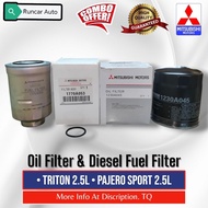 [ Mitsubishi ] Oil & Diesel Fuel Filter • MITSUBISHI TRITON 2.5L & Pajero Sport 2.5L • 1230a045 / 17