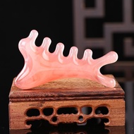 Head Massage Brush Meridian Brush Pink 4-in-1 Massage Brush Facial Meridian Brush Scraping Massage P