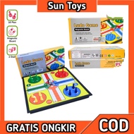 Family Board Game Ludo 3in1 Wooden Board Game 368-b