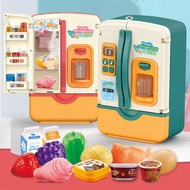 Pretend Play Kitchen Toys Set Mini Fridge / Refrigerator