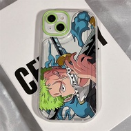 One Piece Cool Luffy Zoro Sabo Case Compatible for IPhone 11 12 13 14 15 Pro Max 7 8 Plus XR X XS Max 14 15 Plus Cartoon Comic
