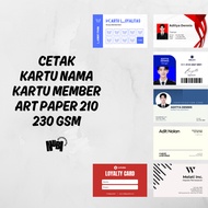 Print Art Paper Business Cards Loyalty Card Art Paper 210 230 gsm