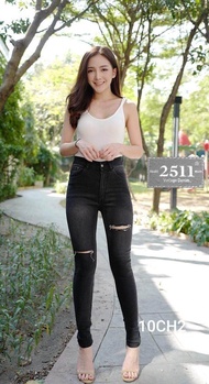 [[ถูกสุดๆ]] 2511 Jeans by Araya กางเกงยีนส์ ผญ กางเกงยีนส์ผู้หญิง กางเกงยีนส์ กางเกงยีนส์ยืด เอวสูง 