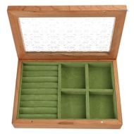 【CH】 Dust-Proof Flip Cover Jewelry Necklace Storage Cases Rings Earrings Display Box