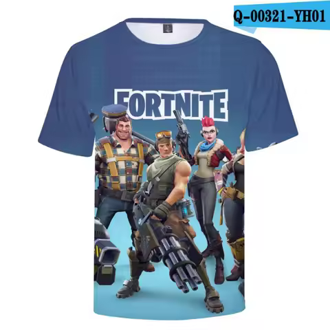 Fortnite Tshirt Printed Men/Kids Harajuku Funny T Shirt Costume Summer Kawaii Unisex Anime Tops