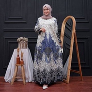 (MEKAR_JAYA77) The Latest Sogan Fashion BATIK GAMIS At SHOPEE Lele Blue Jumbo