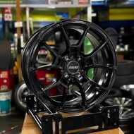 [1 SET] Rays G025 Sport Rim 16 Inch 4H100 ET40 Glossy Black Hyper Black | Myvi Axia Bezza Saga Iriz 