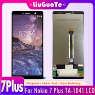 จอ Lcd แบบดั้งเดิม XD 6.0 "สำหรับ Nokia 7 Plus ชิ้นส่วนจอสัมผัสแอลซีดีของเครื่องแปลงดิจิทัลการซ่อมอะ