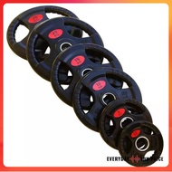 10KG 1pc Weighlifting Barbell Dumbbell Rubber Coated Olympic Weight Plates Handles 10kg Weight Plate