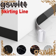 GSWLTT Skirting Line, Self Adhesive Windowsill Floor Tile Sticker, Home Decor Marble Grain PVC Living Room Corner Wallpaper