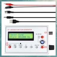 FG-100 DDS Function Signal Generator Frequency Counter 1Hz - 500Khz Sine Frequency with BNC Cable