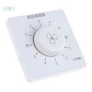 LIDU1 Type 86 Ceiling Fan Speed Adjuster Concealed Speed Controller 5-speed Adjust
