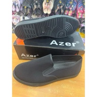 Azer Kasut Hitam Kerja /Kasut Hitam Sekolah Sarung/ Black School Shoe Size-38-45