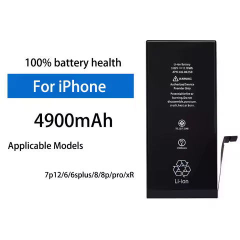 4900mAh Super Large Capacity Replacement Battery For Apple iPhone X XR 6 6sPlus 7P 8 8P 11 12 Pro Mo