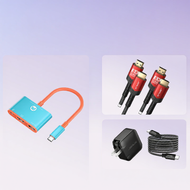 JSAUX | สายจอภาพแบบพกพา JSAUX Switch2 สำหรับ Nintendo OLED 4K144 คอมพิวเตอร์ โทรทัศน์ สายเชื่อมต่อจอ