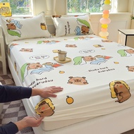 Ga trải giường Cotton 100% Dễ Thương capybara fittedsheet garterized Sheet0.9m 1m2 1m5 1m8 2m