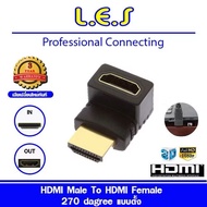 ตัวต่อสาย HDMI แบบงอ สำหรับพื้นที่แคบในการเสียบช่อง HDMI ของทีวี (270 degrees)
