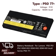 Notebook Battery Lenovo for P50 6cell 77++ P50 P51 P52 00NY493 00NY492 00NY491 Original Grade