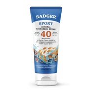 Badger SPF 40 Unscented Sport Mineral Sunscreen Cream