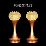 Technical: straight buddha, changming light, buddha tools, mini alloy water glass lotus light