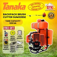 SYK TANAKA Backpack Brush Cutter SUM328SE II Gardening Tools Grass Cutter Mesin Potong Rumput - Free