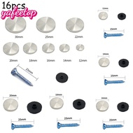 [TOP] 16pcs CHROME ELECTROPLATED MIRROR SCREW CAP THREADED DISPLAY SCREW CAP