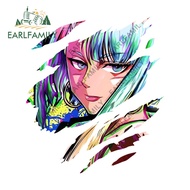 EARLFAMILY 13cm Cyberpunk Edgerunner Lucy & David Tear Car Sticker Luggage Trunk Windows Decal Water