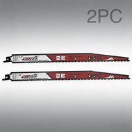 Reciprocating Saw Blade 6 9 12 Inch Bi-Metal Cobalt Saber Saw Blanks for Wood with Nails Heavy Metal