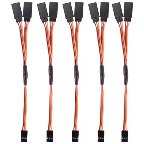 N91R-5Pcs 150Mm Y Type Extended Line Extension Lead Wire Cable For Futaba Jr Y Harness Servo Lead Ex