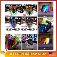 KYT HELMET VISOR HELMET VIZER SIANG MALAM SIAM MALAM REVO BLUE REVO RED SMOKE COLOUR ORIGINAL