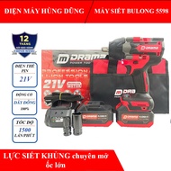 Máy Siết bulong DRAMA D5598 lực siết 1280N Pin dung lượng cao đầu 2 trong 1 tiện dụng đa năng