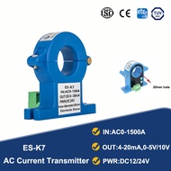 ฮอลล์เปิดห่วงแยก Core Transducer AC เซ็นเซอร์ปัจจุบัน0-1500A อินพุต0-10โวลต์4-20mA เอาท์พุท20มิลลิเม