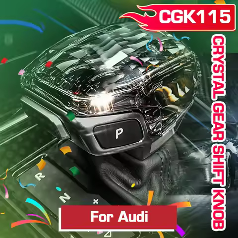 Universal Crystal Gear Shift Knob For Audi A4 A4L A5 A6 A6L A7 A8 Q5 Q5L Q8 S4 S5 Q7 C8