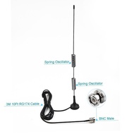 VHF UHF Ham Radio Antenna Amateur Radio Mobile Radio Scanner Antenna BNC 25Mhz -1200Mhz Base Mounting Car Antenna Antennas