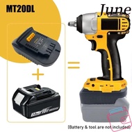 JUNEGOODS Battery Converter Adapter, 18V 20V Professional Lithium Battery Converter,  Durable Portab