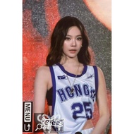 A aespa Ningyizhuo American Retro Loose Contrast Color Jersey Vest oversize Letter Ball Jersey Top