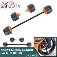 RC390 Front Rear Wheel Protector Axle Fork Slider Crash Pads For KTM RC 390 2022 2023 2024 Motorcycl