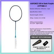 LI-NING AXFORCE 50 (4U) Series Badminton Racquet – Offensive-Oriented Single Racquet Carbon Fiber We