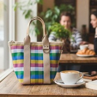 台灣LV-微笑水桶包(粉紅格)