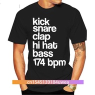 2025 Fashion Dj T Shirt Kick Snare 174 Drum And Bass  Amen Music 808 Junglist Dubstep Mens Tees