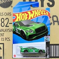 HOT WHeeLs c4982 Bentley Continental GT3 Alloy Car HOT WHeeLs Collector's Edition No. 44 Green