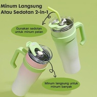 Terbaru [Exclusive Melmelshop5 ] Aesthetic Tumbler Stainless Steel Coffee Cup Botol 304 Mug Tahan Pa